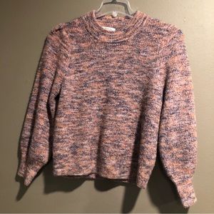 Madewell Wool Blend Puff Sleeves Sweater Medium